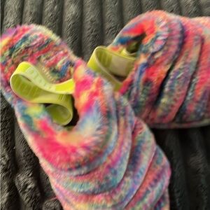 Colorful Furry Slippers